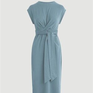 Modern Citizen dusty blue Midi Dress